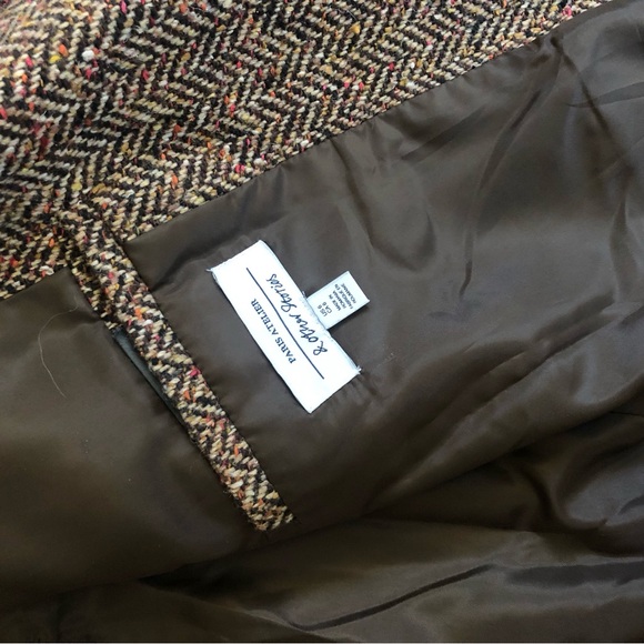 & Other Stories Oversized Brown Tweed Blazer with Notched Lapel - Picture 5 of 10